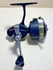 VINTAGE GARCIA MITCHELL 409 SPINNING REEL BLUE LEFTY MADE IN FRANCE.