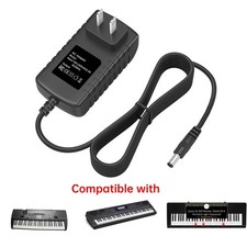 AC Adapter 9.5V Power Supply for Casio CTK/WK/LK/MZ-X/CDP/PX Digital Piano