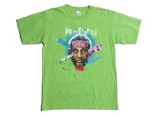 Dennis Rodman NBA Chicago Bulls Murina Tee T Shirt Size L Made In USA Vintage