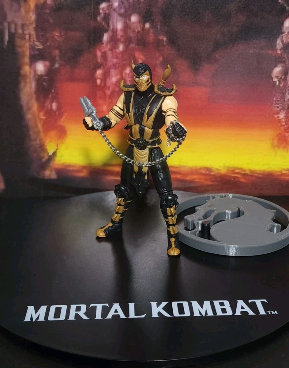 Mortal Kombat Action Figure SCORPION w/ SPEAR CHAIN WEAPON MK9
