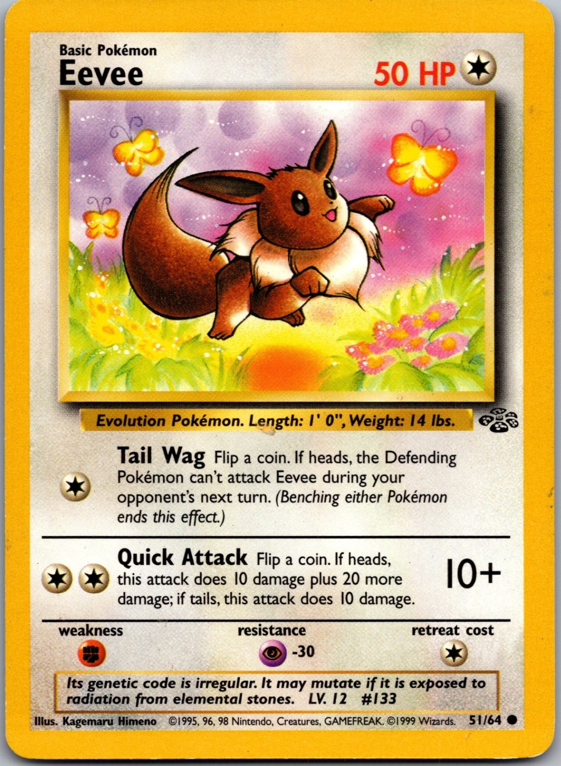 Eevee Common Jungle 51/64 NM
