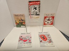 Vintage 5 Pack&bull; O&bull;Fun Scrap-Craft Magazines 1960's MCM Halloween &More