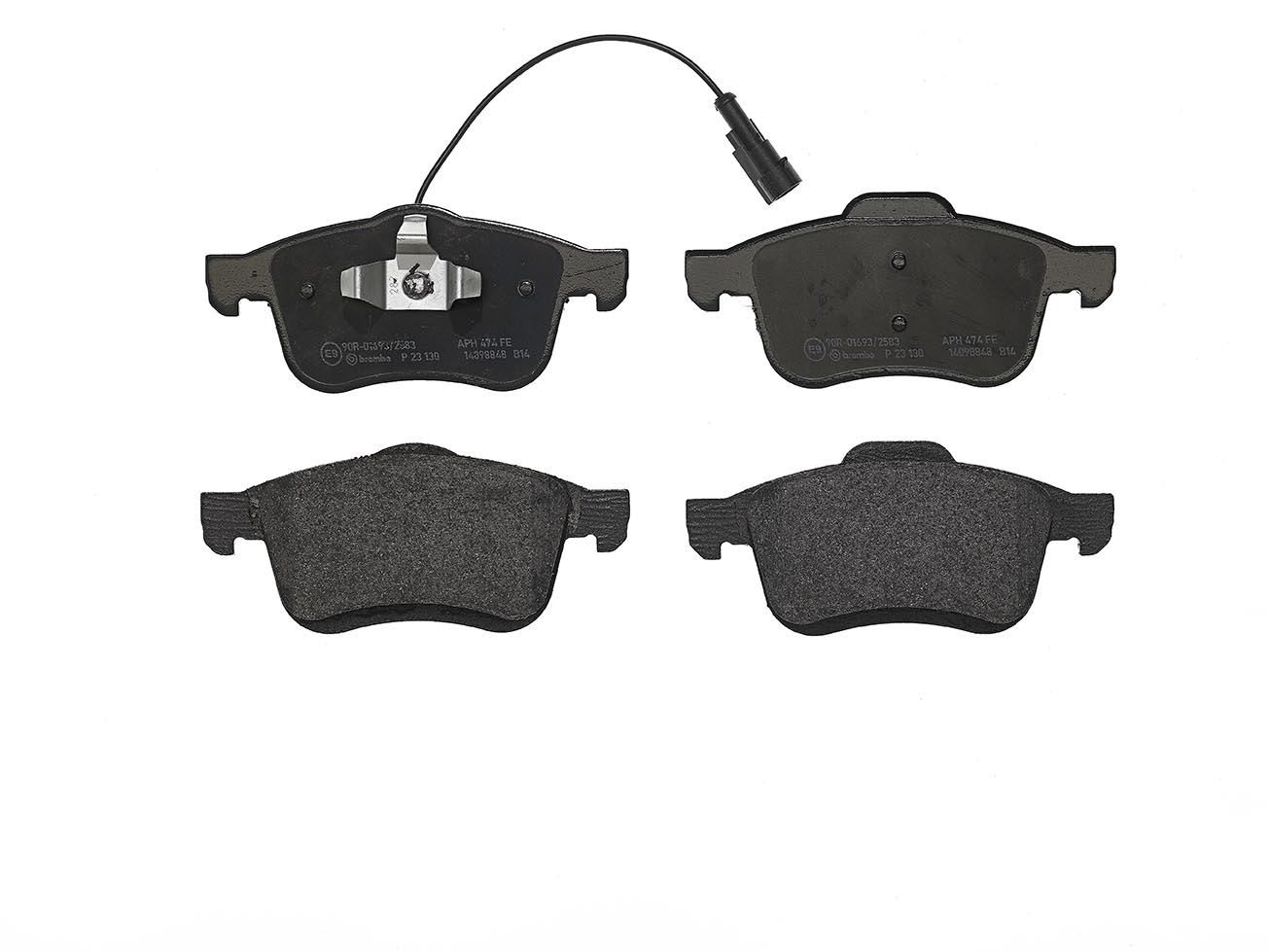BREMBO P 23 130 Bremsbeläge Vorne für Doblo Combo Delta - Bild 9