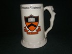Amazing Vintage 1950s Princeton University Naked Lady Handle Stein VGC RARE 6" — photo 3
