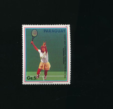 1986 PARAGUAY TENNIS stamp unused STEFFI GRAF rc NM super cond BXCP62