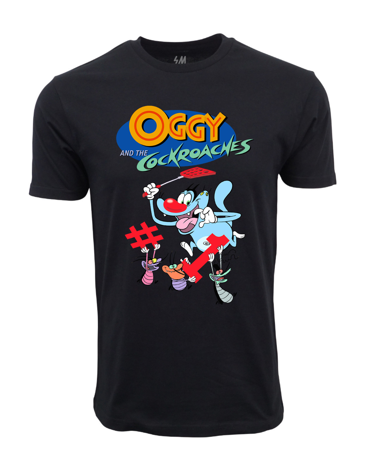 Oggy And Cockroaches graphic T shirt 2890₽