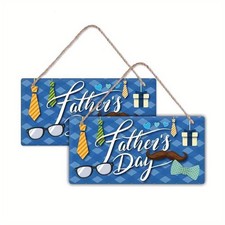 2sets Wood Hanging Wall tions with Jute Twine Rectangle with Word Mixed