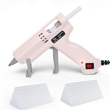 Hot Glue Gun Kit 50W Mini Glue Gun Fast Preheating Hot Melt with 75pcs 130mm x 0.21 per stick