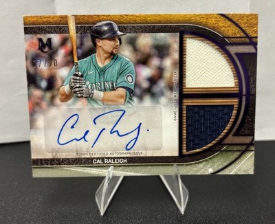 2025 Topps Museum Collection Cal Raleigh Signature Swatches Dual Relic Auto /20￼
