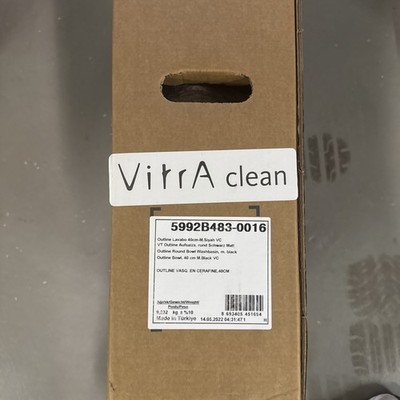 VitrA Options Aufsatzwaschtisch VitrAclean schwarz matt 5992B483-0016 39,5 cm