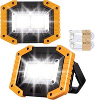 LED Akku Strahler 30W 2000 Lumen Wasserdicht COB USB Campinglampe 2 StüCk