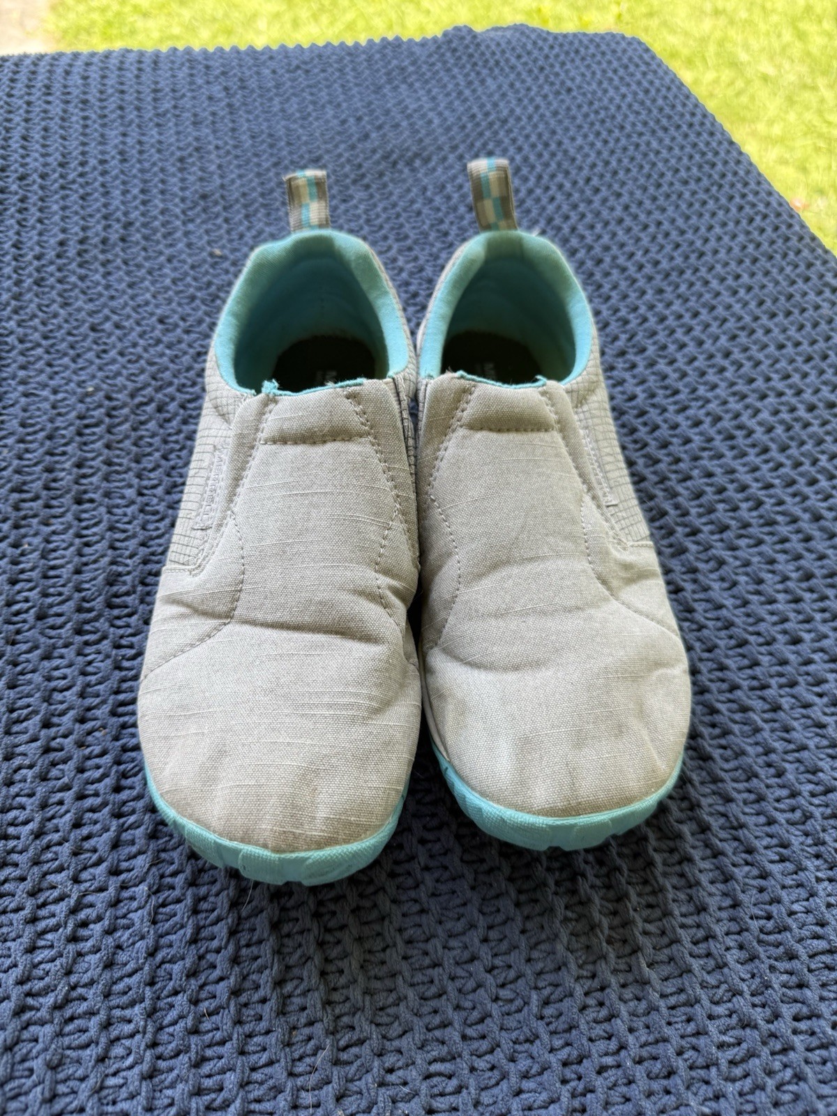 Guanto da giungla Merrell donna taglia 7 5 tela J61430 grigio pioggia Vibram slip on