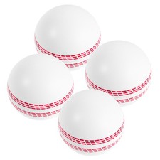 4 Pcs Foam Elastic Cricket Ball Recreational Stitched Seam Golf Practice