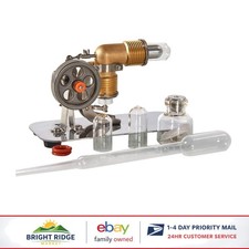 Educational Mini Stirling Engine Model, Physics Toy with Stainless Steel Base