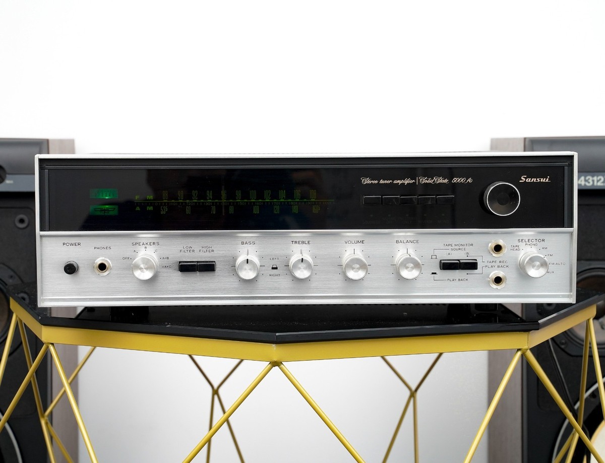 Sansui 5000A Stereo Receiver – Fully Restored -FREE wood case-1