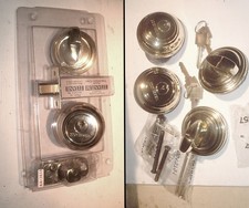 WEISER Door DeadBolt Kit Plus 2 Extra Lock/Knob Cylinders/Hdwe 5 Pcs.
