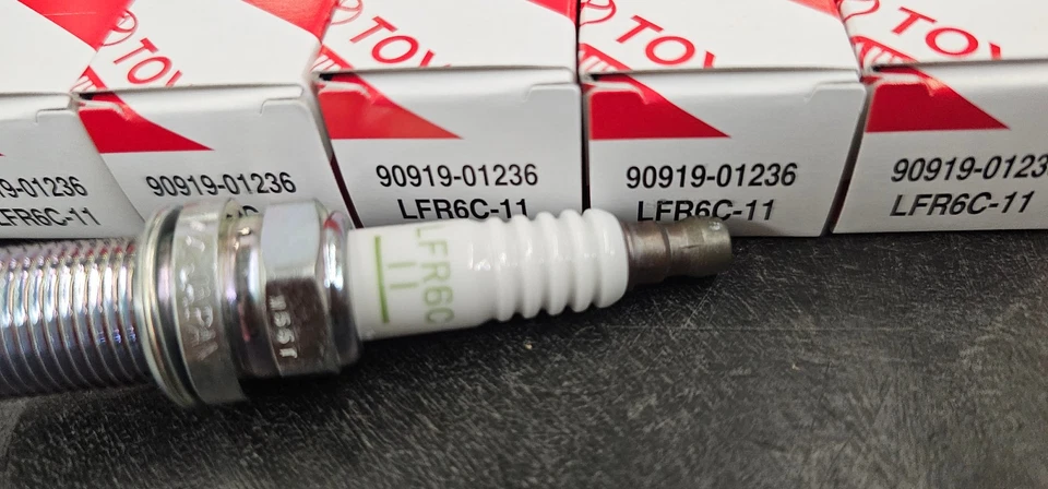 NGK Set of 6 Genuine Toyota Spark Plugs 90919-01236 Tacoma 4Runner FJ Cruiser - Image 2 of 2