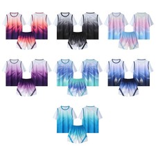 Kids Boys Set Sports Outfit Team Suit Sportswear Short Sleeve Fitness Summer