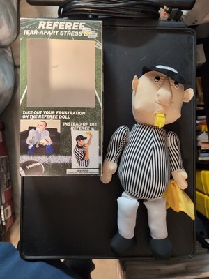 Vintage Referee Tear Apart Stress doll Plush With Box 