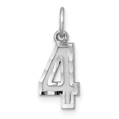 Sterling Silber rhodiniert Diamantschliff #4 Bettelkette Damen