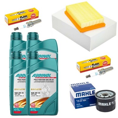 Öl 4L Wartung Set Luftfilter Ölfilter Zündkerzen für BMW R 1200 GS LC R 2013-20