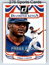 2014 Panini Donruss - Diamond Kings Chris Carter #26 Press Proof Silver /199