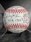 Denny McClain Tigers Signed Baseball Stat Ball Mantle Story 31-6 1968 JSA COA