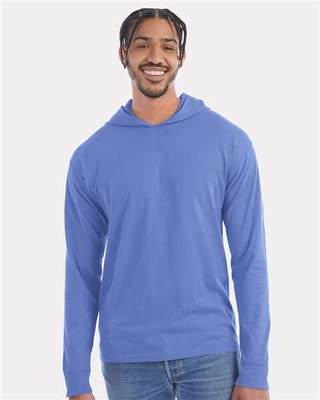 ComfortWash Hanes GDH280 Garment Dyed Jersey Hooded Long Sleeve Tee
