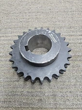 Tsubaki Double Row Sprocket Gear B8401409 Keyed Bore 25 Teeth Black