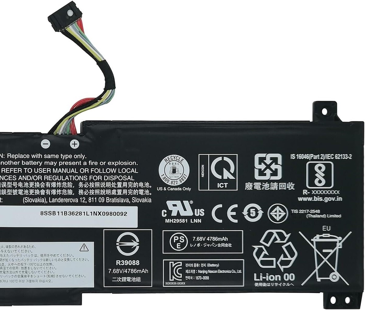 38Wh Battery for Lenovo V15 G2-ITL 82KB V15 G2-ITL 82ME V15 G2-ALC