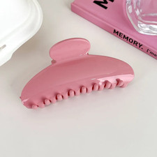 French Solid Color Temperament Semicircle Hair Claw Womens Elegant Hair Clip Sha