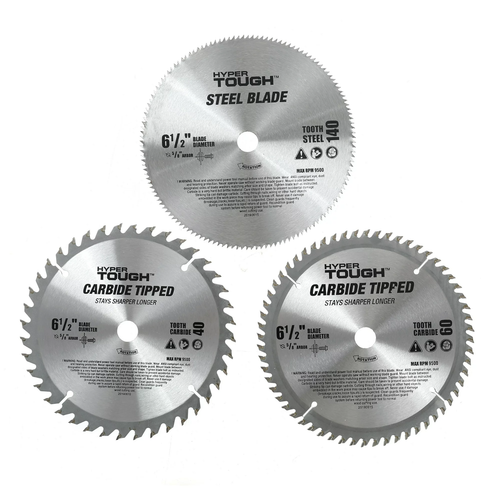 6.5 Inch Circular Saw Blades (40T, 60T, 140T) Circular & Miter Saws 3