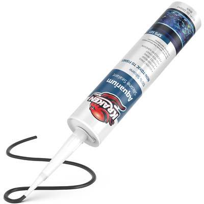 Kraken Bond Aquarium 100% Silicone Sealant, 10.1oz 1 Pack - Black
