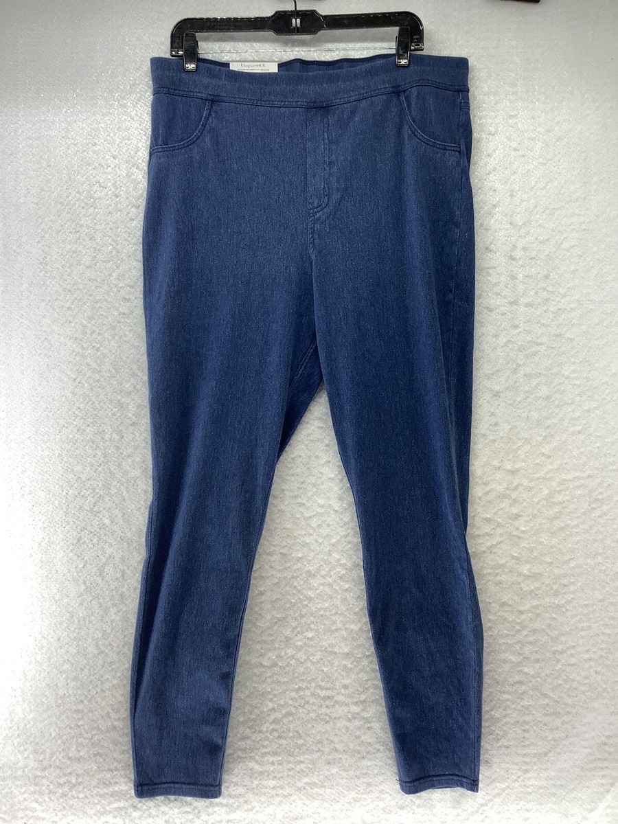 Utopia By Hue Blue Denim Jegging Women's Size 1X 16W-18W