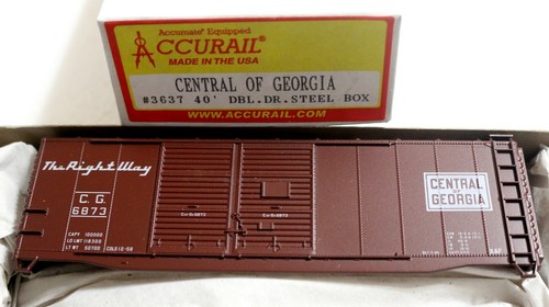 Coche de carga de acero AAR Central Georgia 40 pies puerta doble (3637) | Zustand: New