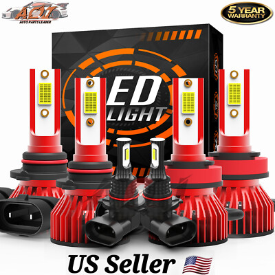 For Lexus IS250 Base Sedan 4-Door 2.5L 2006-2009 LED Headlight Fog Light Bulbs