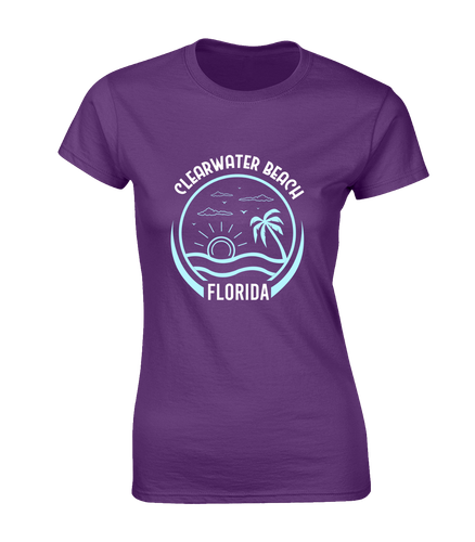 CLEARWATER BEACH FLORIDA LADIES T SHIRT COOL SUMMER FASHION DESIGN TOP QUALITY - Picture 8 of 20