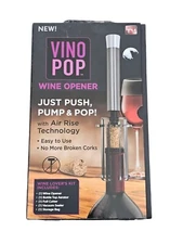 Vino Pop Wine Opener with Air Rise Technology - New, Sealed in Box