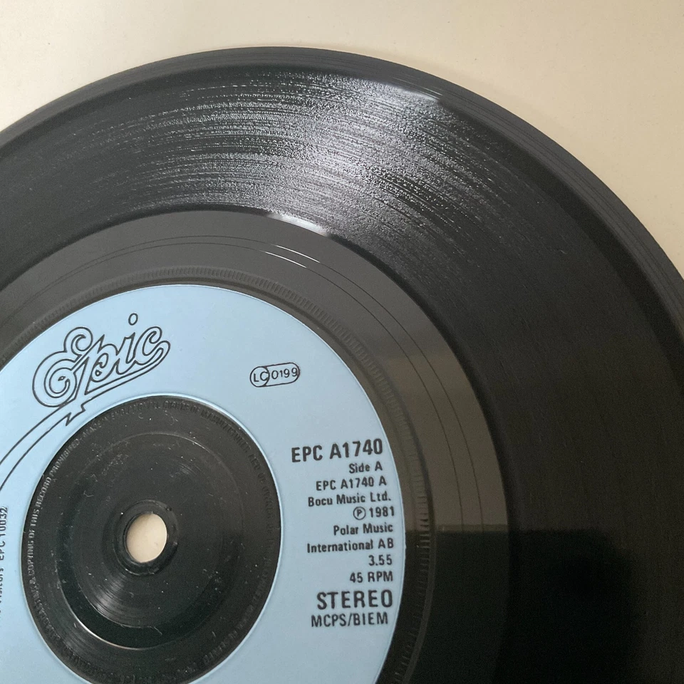 ABBA - One Of Us - 7" Vinyl Single 1981 Epic EPC A1740 EX Vinyl VG Pic Sleeve - Image 3 of 4