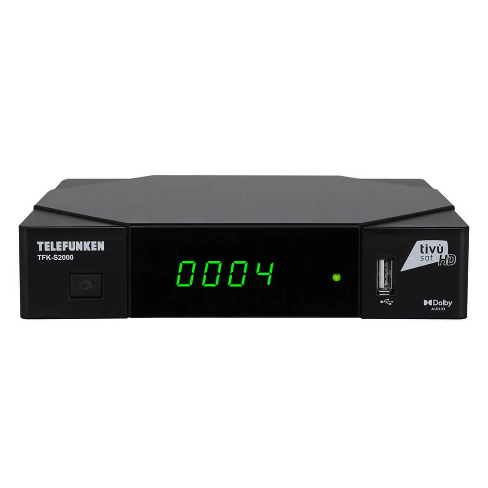 TIVUSAT Telefunken TKF-S2000 Aktiva Aktive Karte Full HD Sat Receiver mit Karte - Bild 4 von 4