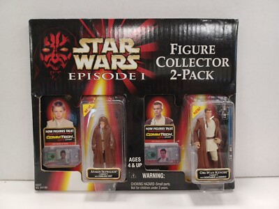 Star Wars Episode 1 Figure Collector 2 Pack ANAKIN SKYWALKER & OBI-WAN NIB!