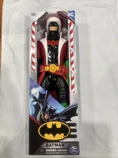 DC UNIVERSE Christmas Holiday 12" BATMAN FIGURE With Santa Hat