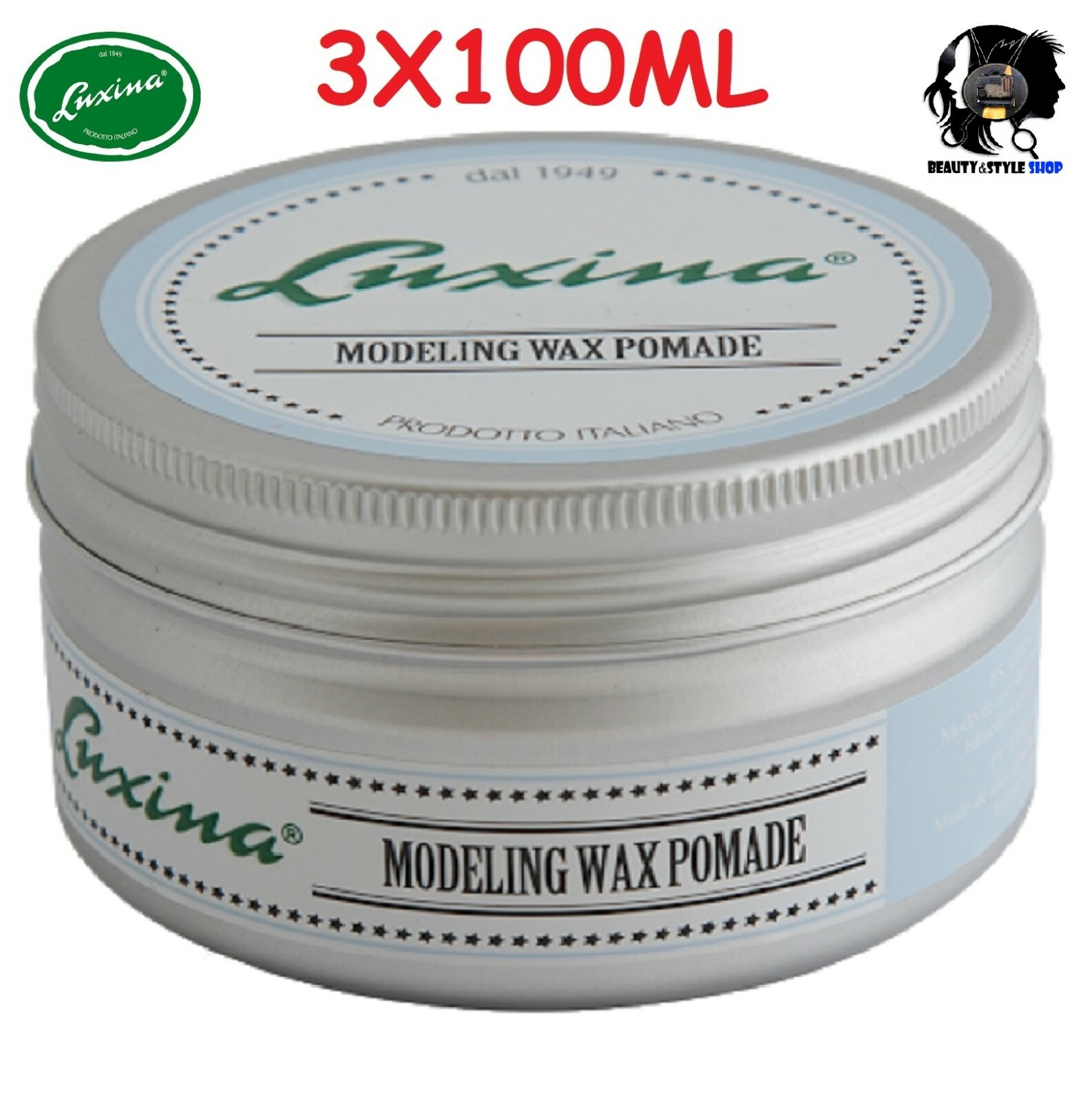 CERA PER CAPELLI PROFESSIONALE PASTA MODELLABILE LUXINA MODELLING WAX 3X100ML