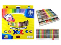 48 Farben Astra Farbstifte Buntstifte Malstifte Xxl Set + Bleistiftspitzer
