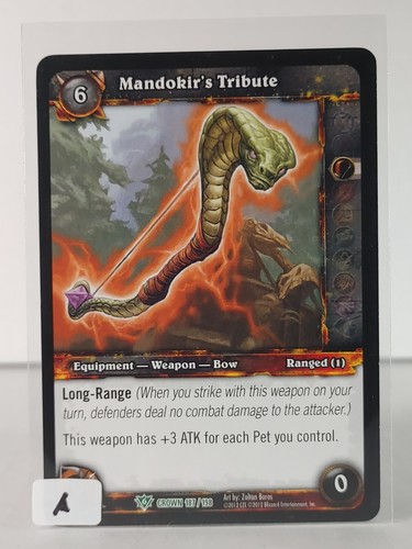Mandokir's Tribute - Crown of the Heavens - 187/198 - WoW TCG - Uncommon - Picture 2 of 6
