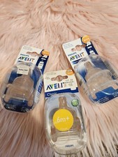Philips AVENT Classic Newborn Flow Nipples 6m 3 Packs of 2 NEW 6