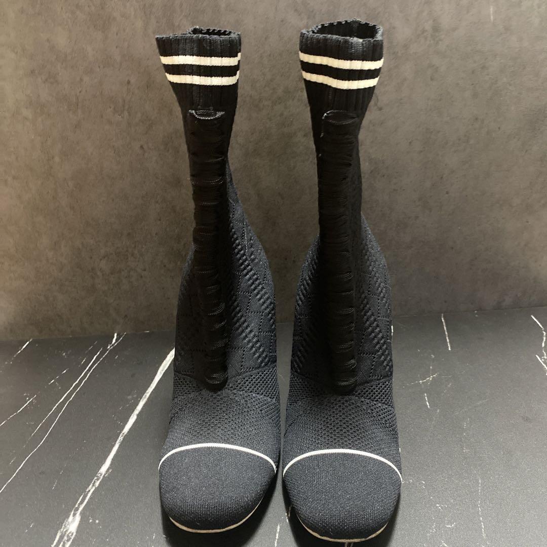 Dress Rokoko Chelsea Sock Combat Boots Fendi Fendi Damenschuhe