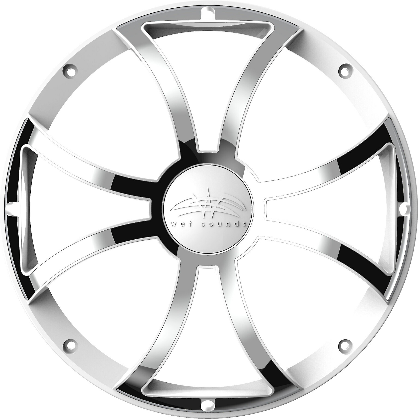 Открытая решетка радиатора Wet Sounds REVO 12 XS-W-SS 12, белый/Нержавеющая сталь
