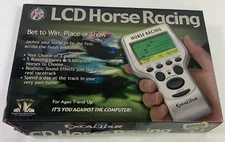HTF LCD Horse Racing Handheld Electronic Game Excalibur Electronics CLEAN TESTED