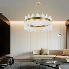 Gold Crystal Chandelier Modern Chandelier LED Crystal Chandelier Light Fixture